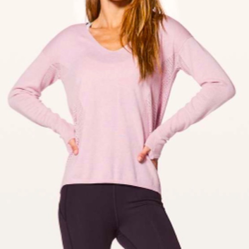 Lululemon Still Movement Sweater (Soft Pink)